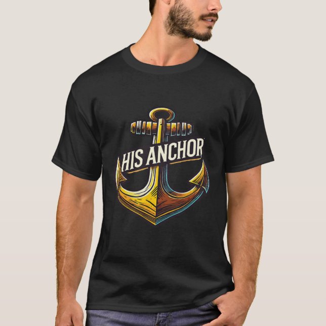 Camiseta Boating Husband His Anchor Women Matching Couple  (Anverso)