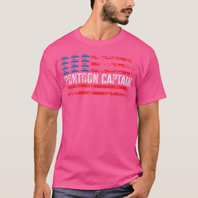 Camiseta Boating Pontoon Captain 4Th Of July Pontoon Boat (Anverso)