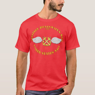 Camiseta Boatswaps de aviación de POCKET Mate Gold Anchor c