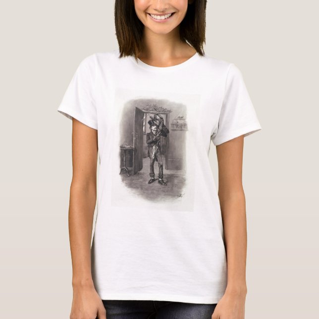 Camiseta Bob Cratchit and Tiny Tim, from 'Charles Dickens: (Anverso)
