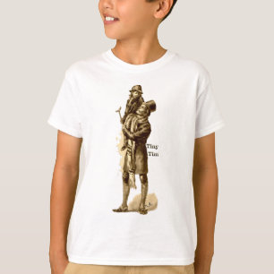 Camiseta Bob Cratchit y el pequeño Tim en un Carol Navidad