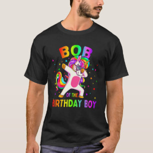 Camiseta Bob del niño del partido de cumpleaños Dabbing Uni