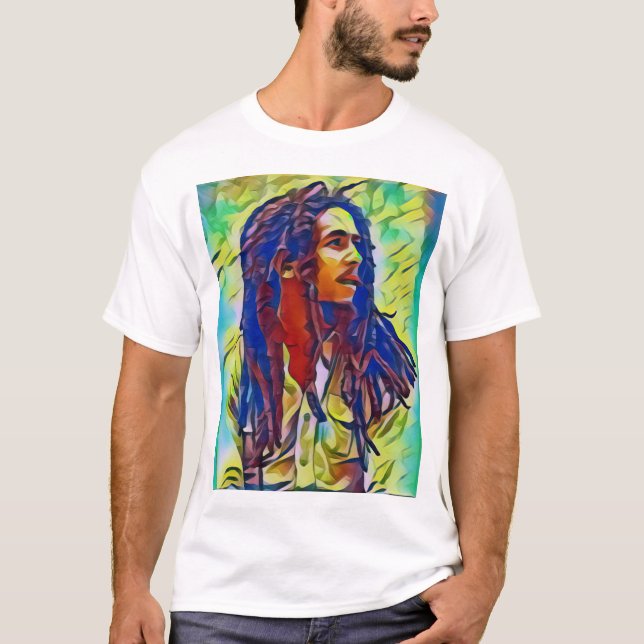 Camiseta Bob Marly Pixel Shirt (Anverso)