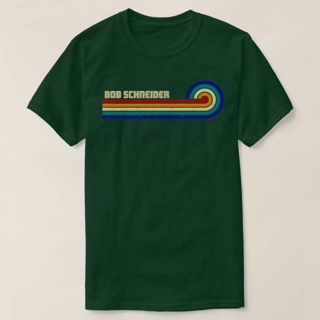 Camiseta Bob Schneider Retro Sunset (Diseño del anverso)