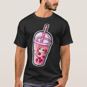 Camiseta Boba Axolotl Kawaii Axolotl Lover Bubble Tea Japón