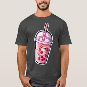 Camiseta Boba Axolotl Kawaii Axolotl Lover Bubble Tea Japón