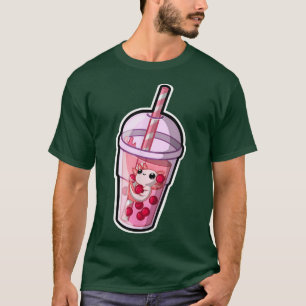 Camiseta Boba Axolotl Kawaii Axolotl Lover Bubble Tea Japón