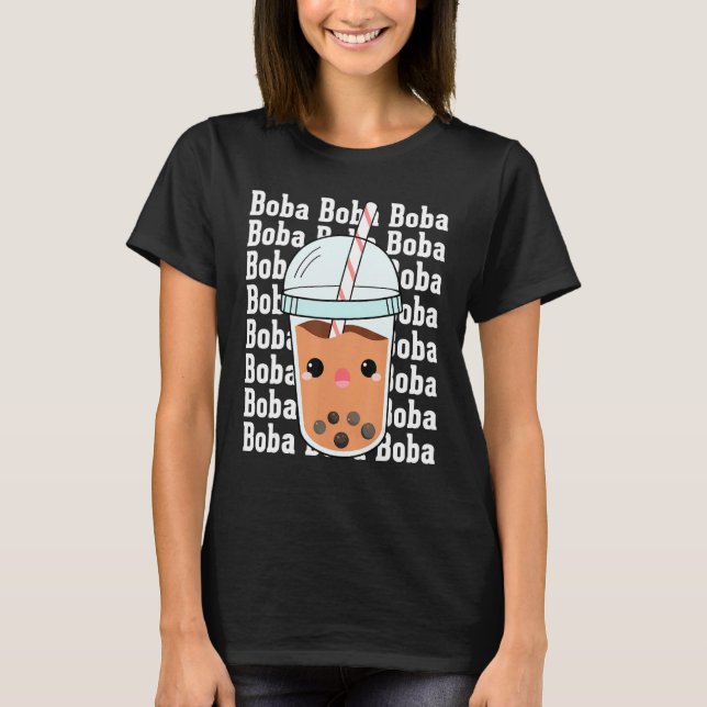 Camiseta Boba Boba Boba  Bubble Tea Costumes Bubble Tea (Anverso)