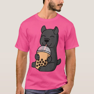 Camiseta Boba Bubble Milk Tea Cane Corso Dog Premium