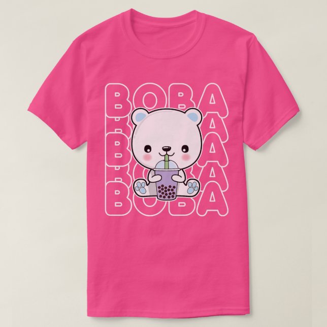 Camiseta Boba Bubble Milk Tea Kawaii Polar Bear for Teens G (Diseño del anverso)