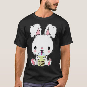 Camiseta Boba Bubble Milk Tea Kawaii Rabbit Bunny Premium 