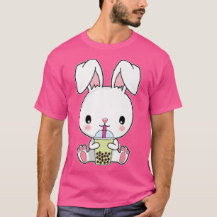 Camiseta Boba Bubble Milk Tea Kawaii Rabbit Bunny Premium