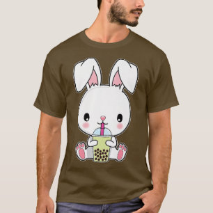 Camiseta Boba Bubble Milk Tea Kawaii Rabbit Bunny Premium
