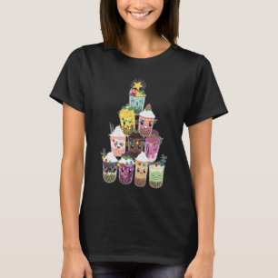 Camiseta Boba Bubble Tea Christmas Tree