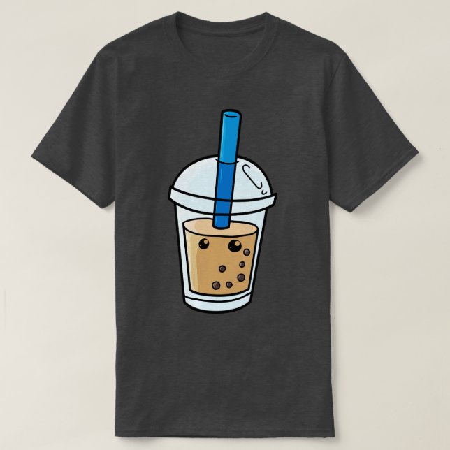 Camiseta Boba Bubble Tea Kawaii (Diseño del anverso)