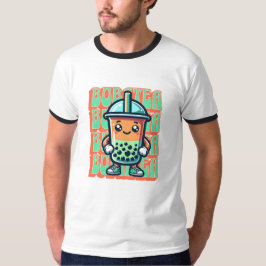 Camiseta Boba Bubble Tea Kawaii Cute Personalizado