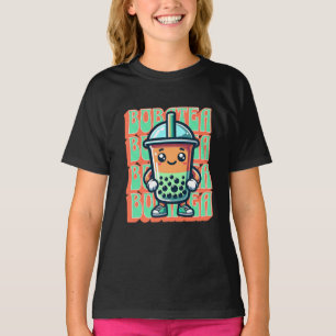 Camiseta Boba Bubble Tea Kawaii Cute Personalizado