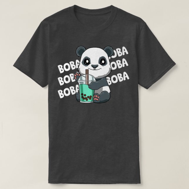 Camiseta Boba Bubble Tea Panda 104 (Diseño del anverso)