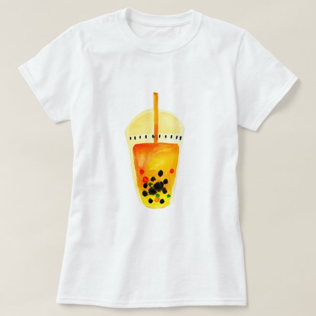 Camiseta Boba Bubble tea tea art ilustracion (Diseño del anverso)