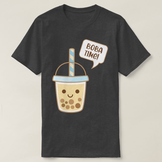 Camiseta Boba Bubble Tea Time  (Diseño del anverso)