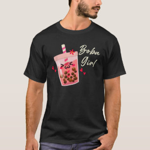 Camiseta Boba Chica Leche Tea Bubble Tea Aovers Kawaii