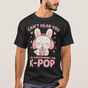 Camiseta Boba, Conejo Kawaii, No Te Escucha