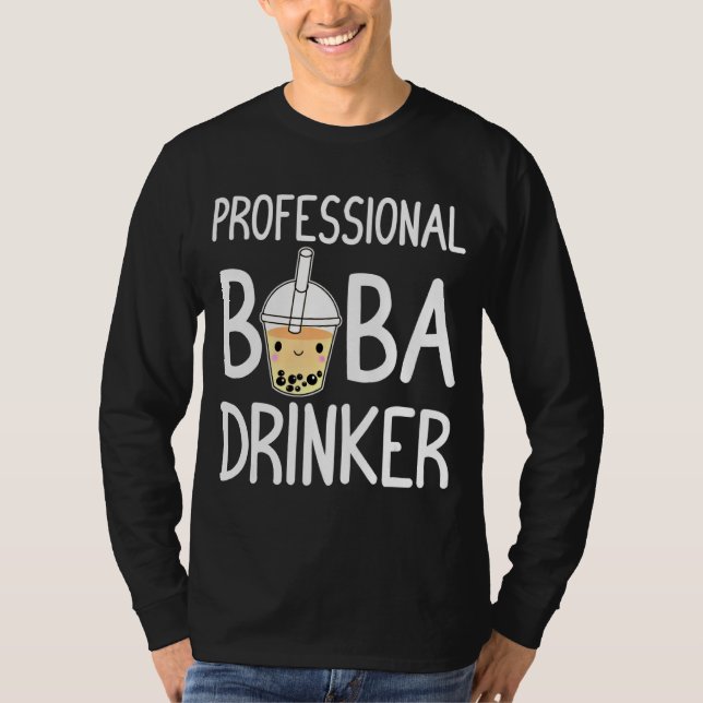 Camiseta Boba Drinker Profesional Boba Tea Lover Funny Bob (Anverso)