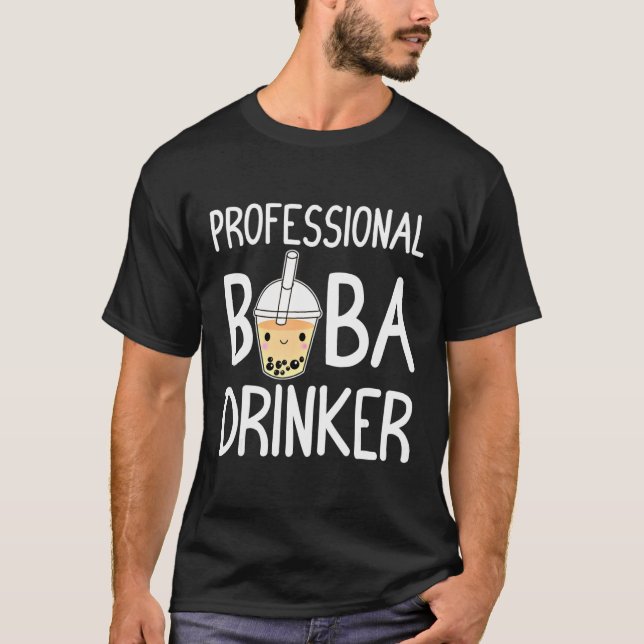 Camiseta Boba Drinker Profesional Boba Tea Lover Funny Bob (Anverso)