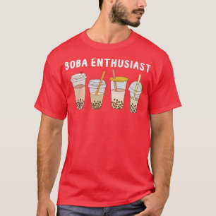 Camiseta Boba Enthusiast Funny Kawaii Bubble Tea Boba Tea