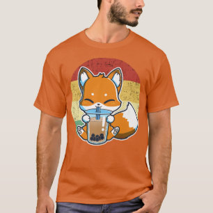 Camiseta Boba Fox bebe Kawaii japonés Fox Boba Tea Bub