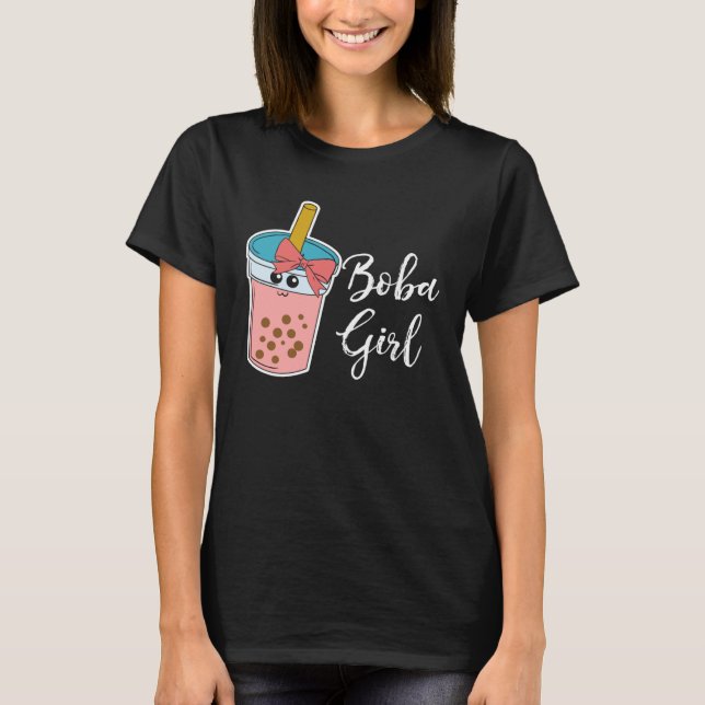 Camiseta Boba  Girl Milk Tea Bubble Tea MP (Anverso)