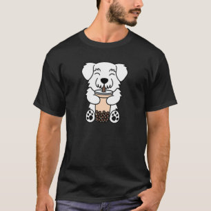 Camiseta Boba Leche Té de leche Perro maltés