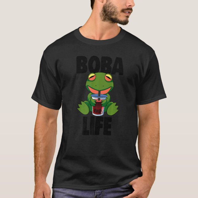 Camiseta Boba Life Frog Women Ama Boba Tea (Anverso)
