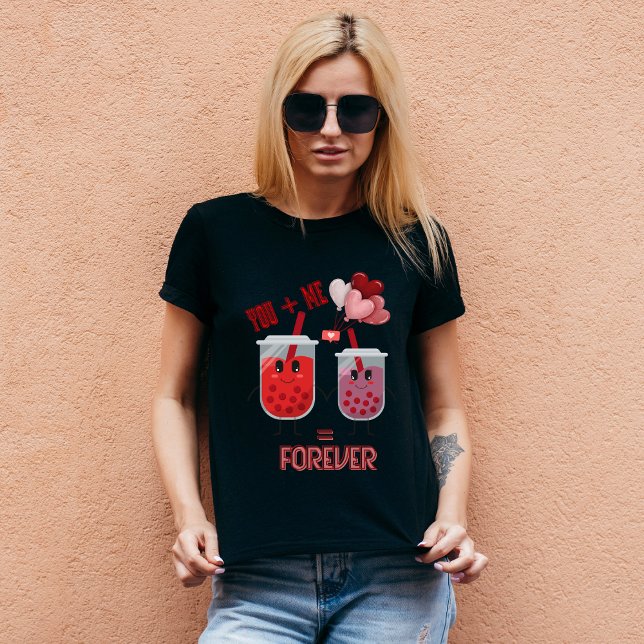 Camiseta Boba Love Forever - Cute El día de San Valentín Co (Subido por el creador)