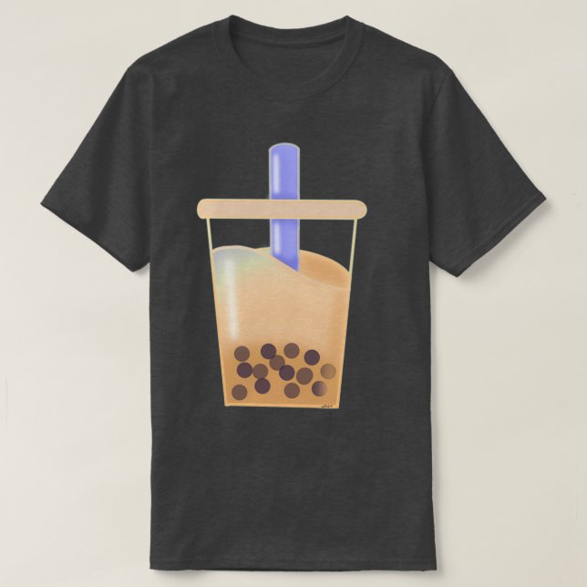 Camiseta Boba Milk tea (Diseño del anverso)