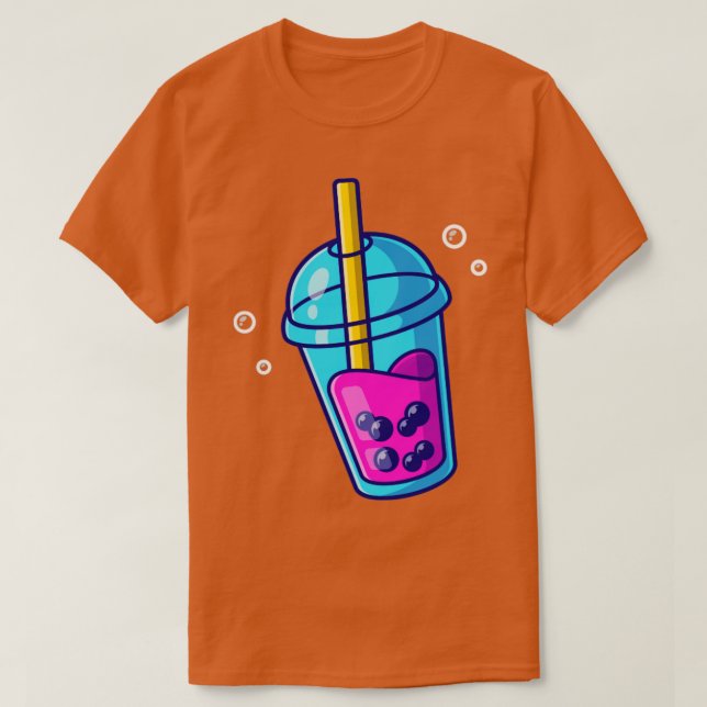 Camiseta Boba Milk Tea Personalizado (Diseño del anverso)