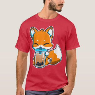Camiseta Boba Para Beber Kawaii Japonés Para Boba Tea Bubbl