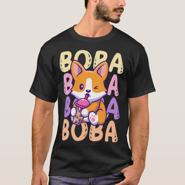 Camiseta Boba Para Bubble Tea Tapioca Pearls Milk Tea tv se (Anverso)