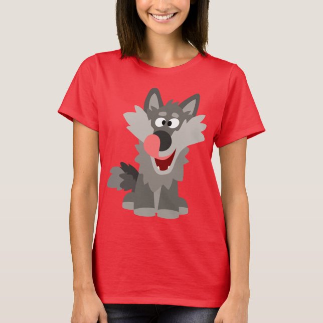 Camiseta boba Personalizado lobo femenino (Anverso)