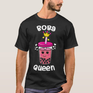 Camiseta Boba Queen Bubble Tea Amantes animales bibi y tina