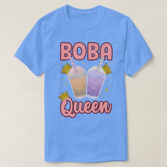 Camiseta Boba Queen Graphic Tea Lover Tea Drinker Tea Brewi (Diseño del anverso)