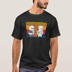 Camiseta Boba Tapioca Perlas Leche Beber Panda Bear P