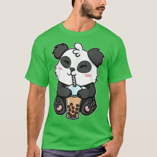 Camiseta Boba Tapioca Perlas Leche de burbuja Té Bebida Pan