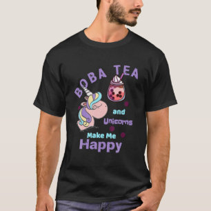 Camiseta Boba Tea And Unicorns