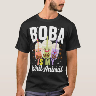 Camiseta Boba Tea Boba es mi espíritu Animal mustang tina m