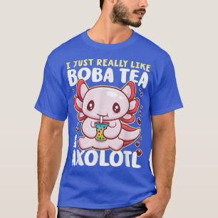 Camiseta Boba Tea Bubble Tea Axolotl - Kawaii Salamander Te