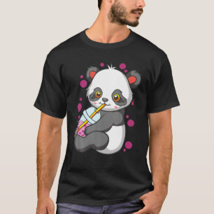 Camiseta Boba Tea Bubble Tea Cute Kawaii Panda Gift