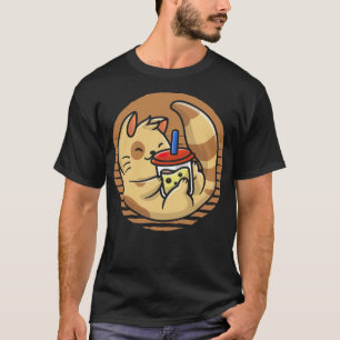 Camiseta Boba Tea Bubble Tea Kawaii monta caballo escolar
