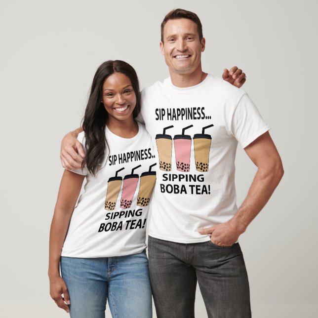 Camiseta Boba Tea Bubble Tea Leche Té Gracioso Boba Tea (Unisexo)