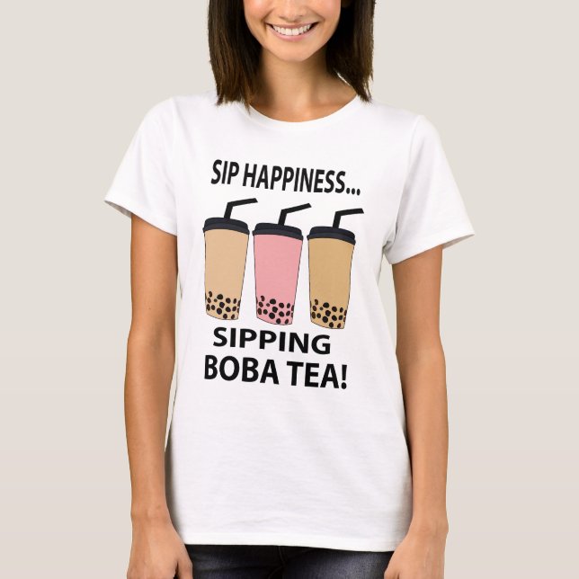 Camiseta Boba Tea Bubble Tea Leche Té Gracioso Boba Tea (Anverso)